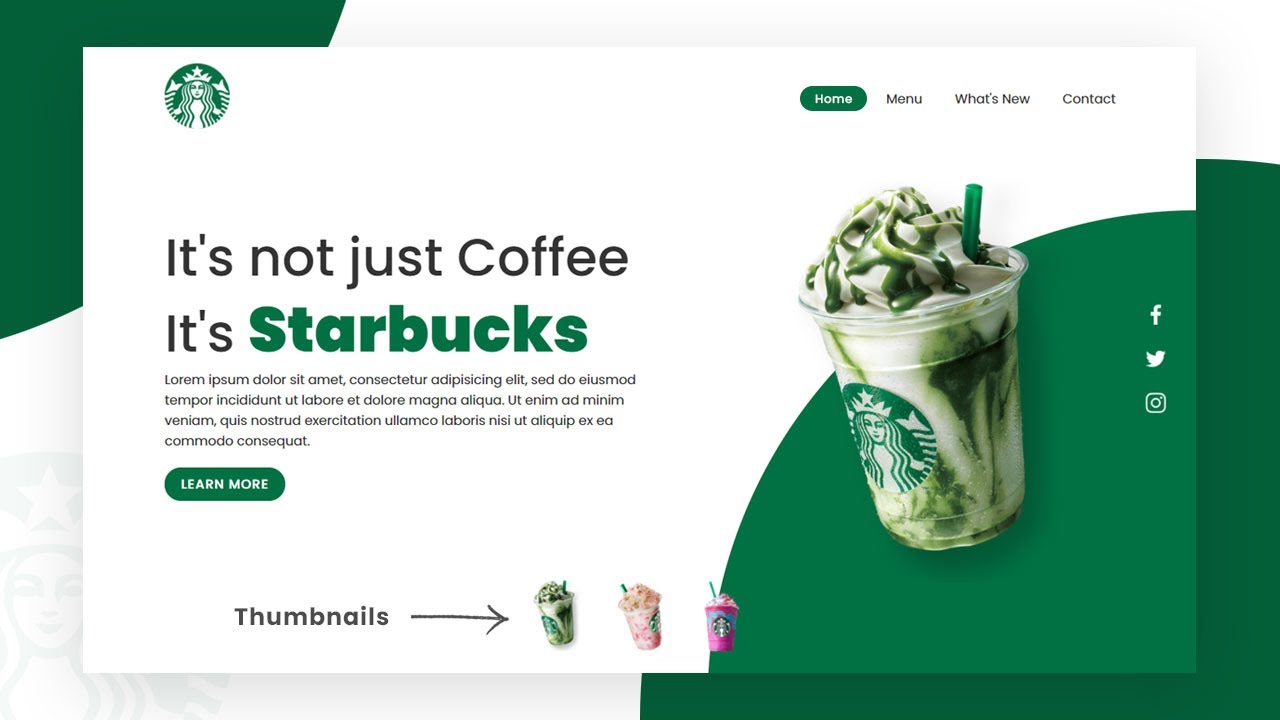 Starbucks Clone Website